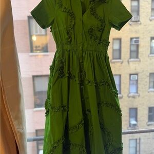 Kate Spade Vibrant Green Midi Dress